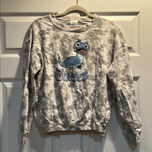 Disney Tops - Disney Parks Frozen 2 Brunie Sweet and Feisty Tie Dye Sweatshirt L Lizard